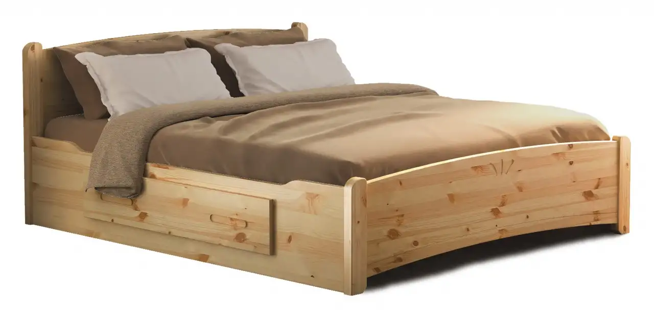 Letto matrimoniale Zoldo con cassetto